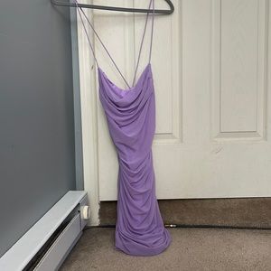 Cotton Candy LA purple ruffle dress